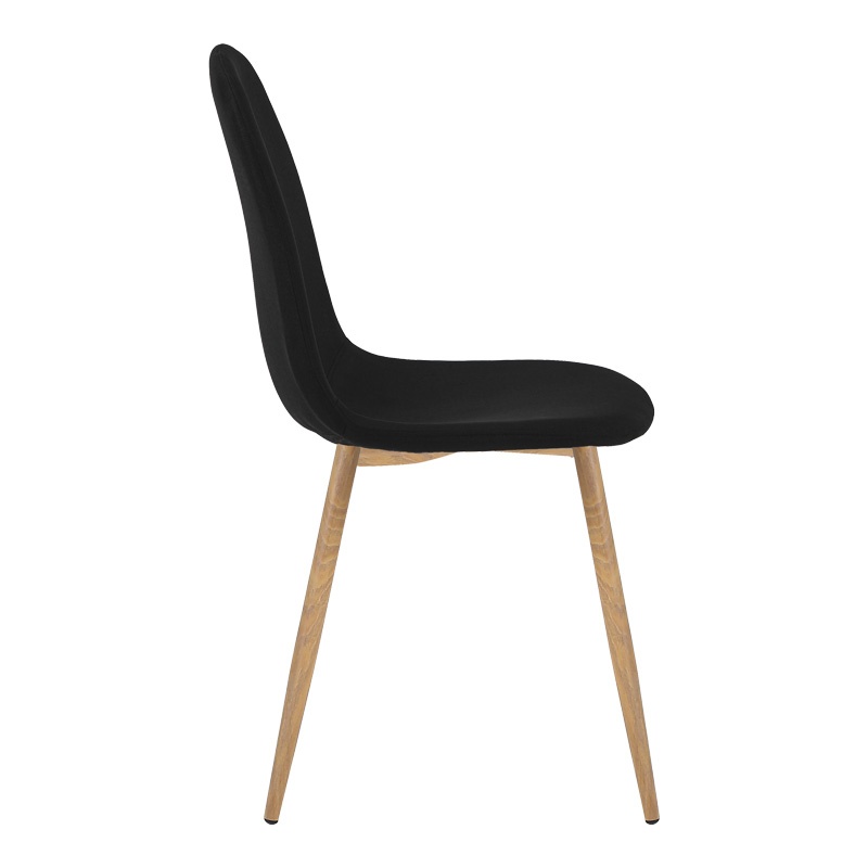 Set dining Julita-Bella, Pako World, 3 piese, MDF, Negru-Natural, 60x60x73 cm - 3 | YEO