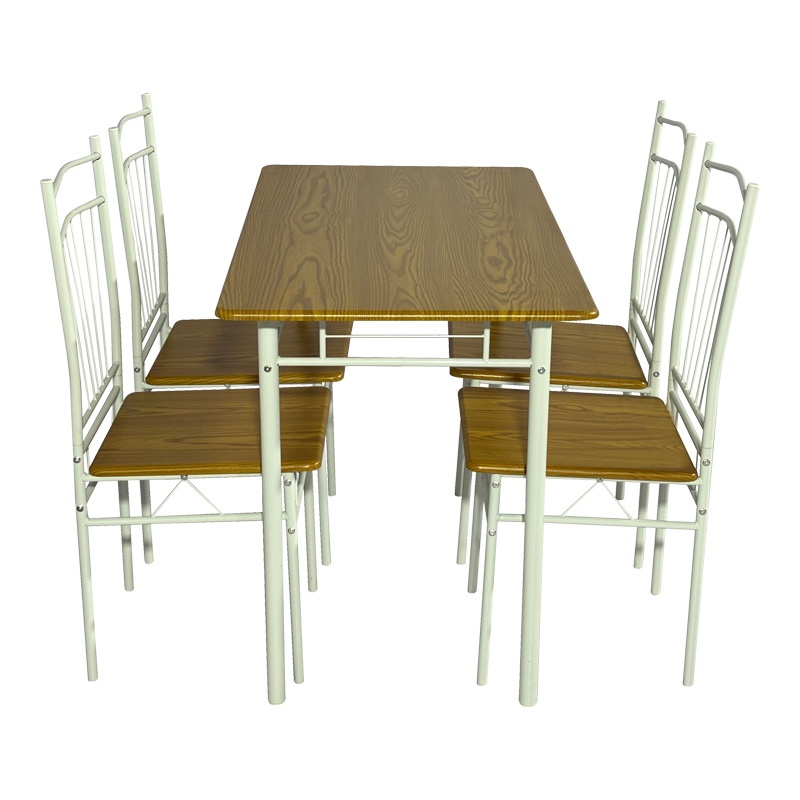 Set masa si scaune 5 piese Reforia Natural 110x60x74 cm - 2 | YEO