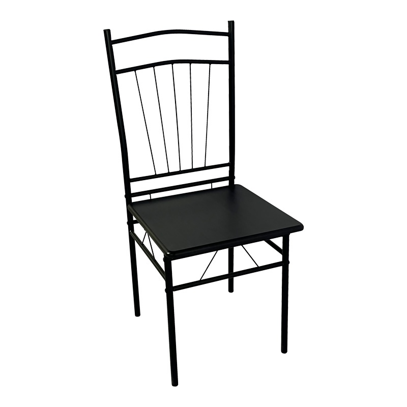 Set masa si scaune 5 piese Reforia Negru 110x60x74 cm - 3 | YEO