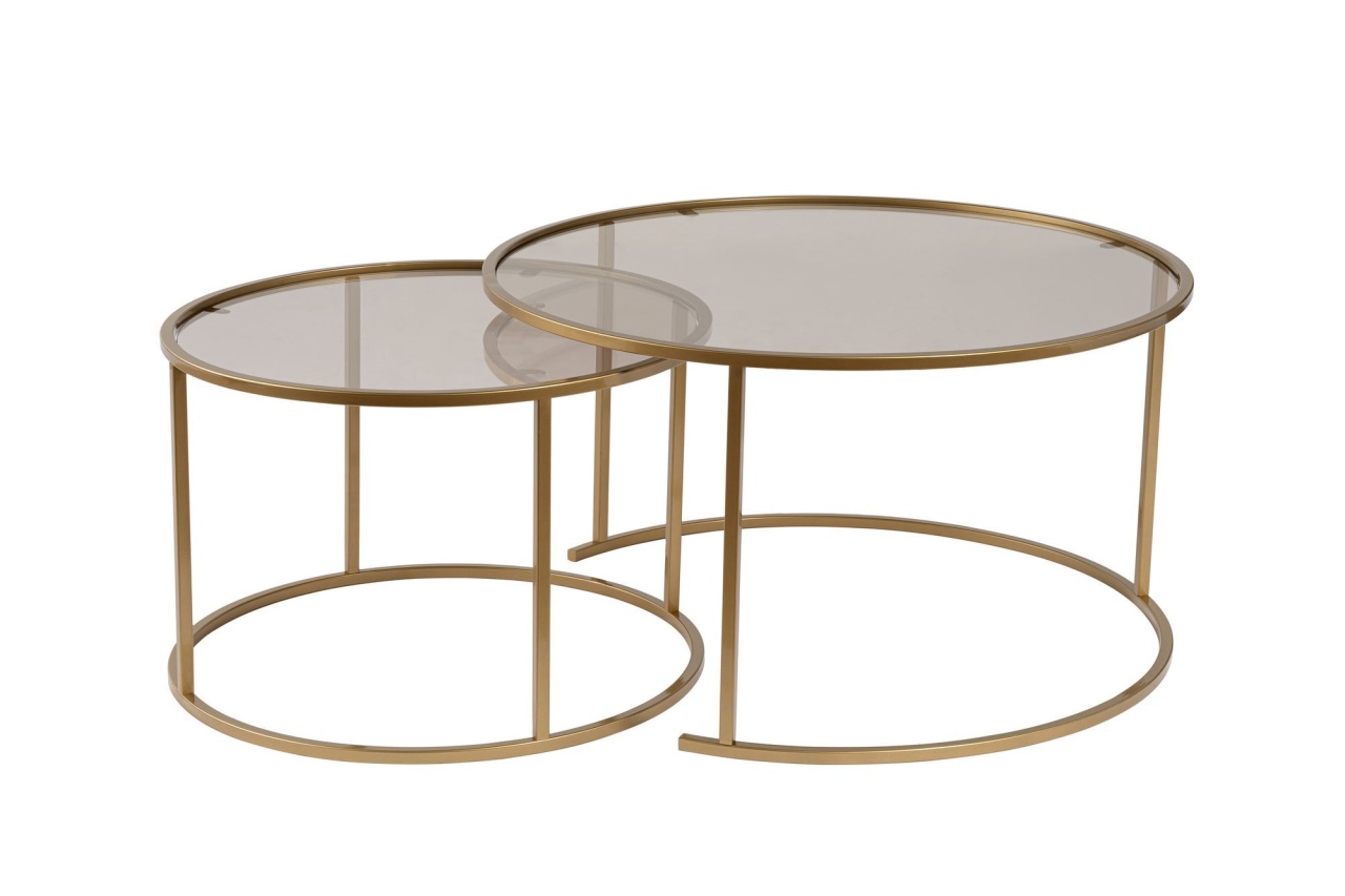 Set masute de cafea Aurum Auriu - 5 | YEO