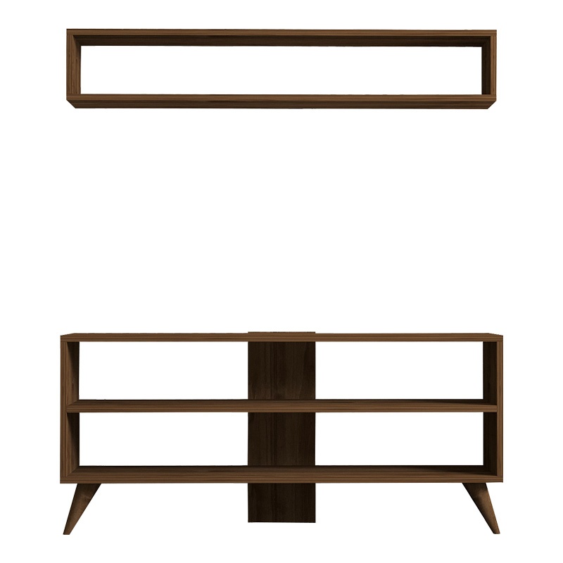 Set mobilier pentru living Prestige, Pako World, Nuc, 120x29x50 cm