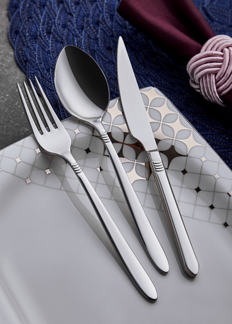 Set tacamuri 24 bucati Rodos24 Argintiu