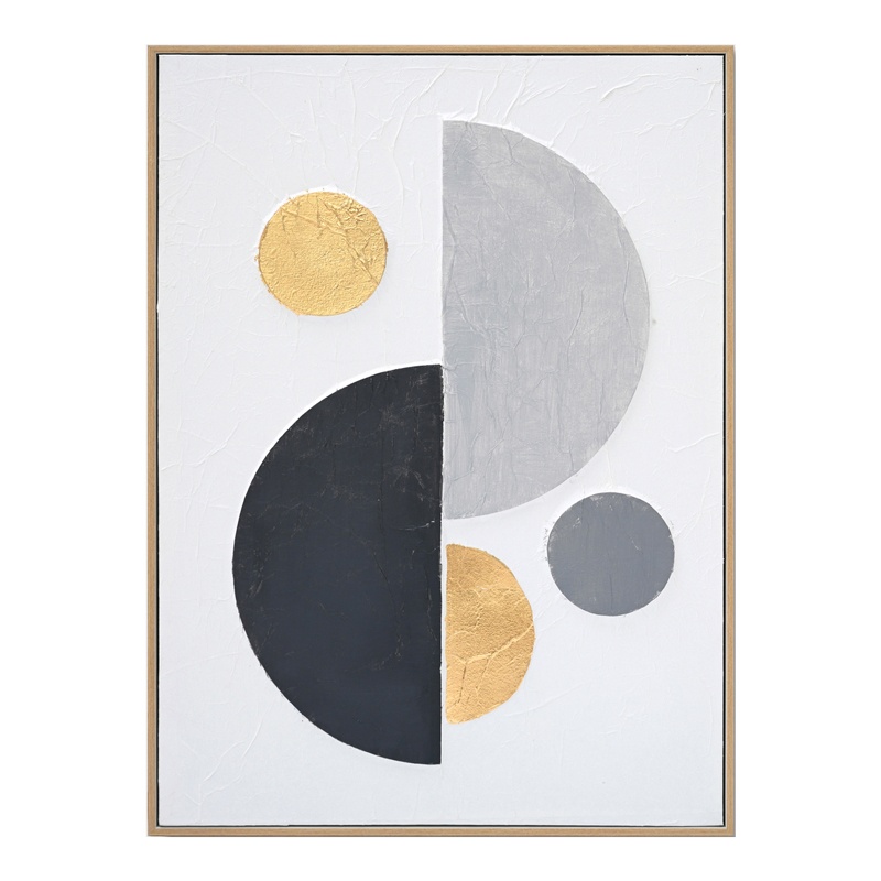 Tablou canvas Geometric Pako World Gri 52x4.5x72 cm