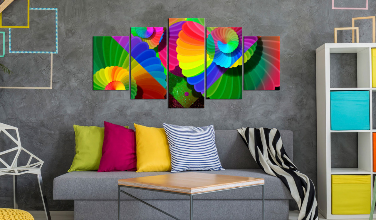 Tablou - Twisted Colours 200x100 cm - 1 | YEO