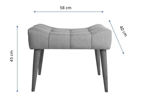 Taburet New Crem 58x45x40 cm