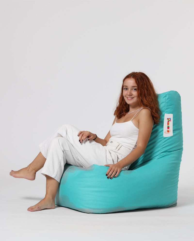 Taburet puf beanbag de gradina Diamond Turcoaz - 3 | YEO