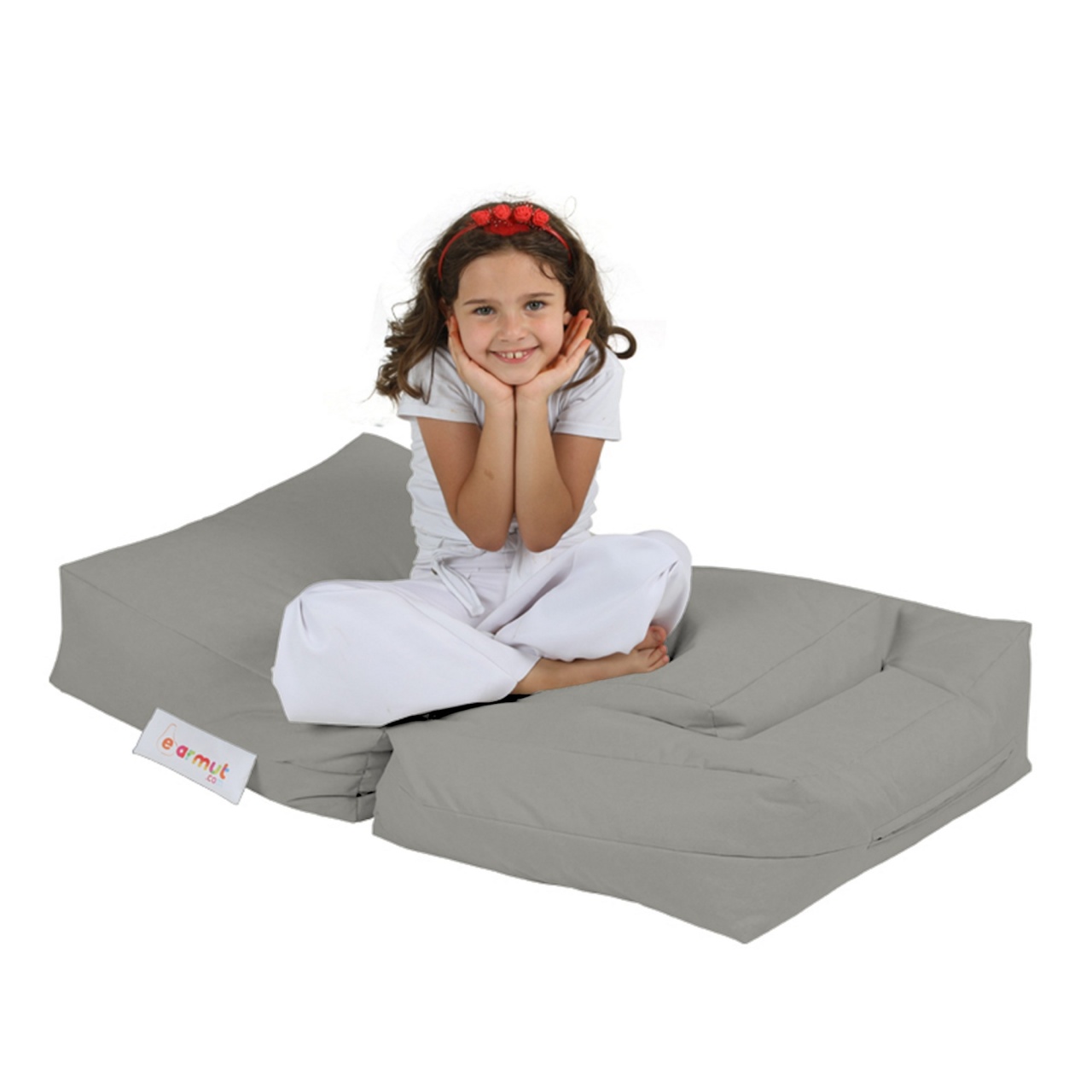 Taburet puf beanbag de gradina Kids Gri - 1 | YEO
