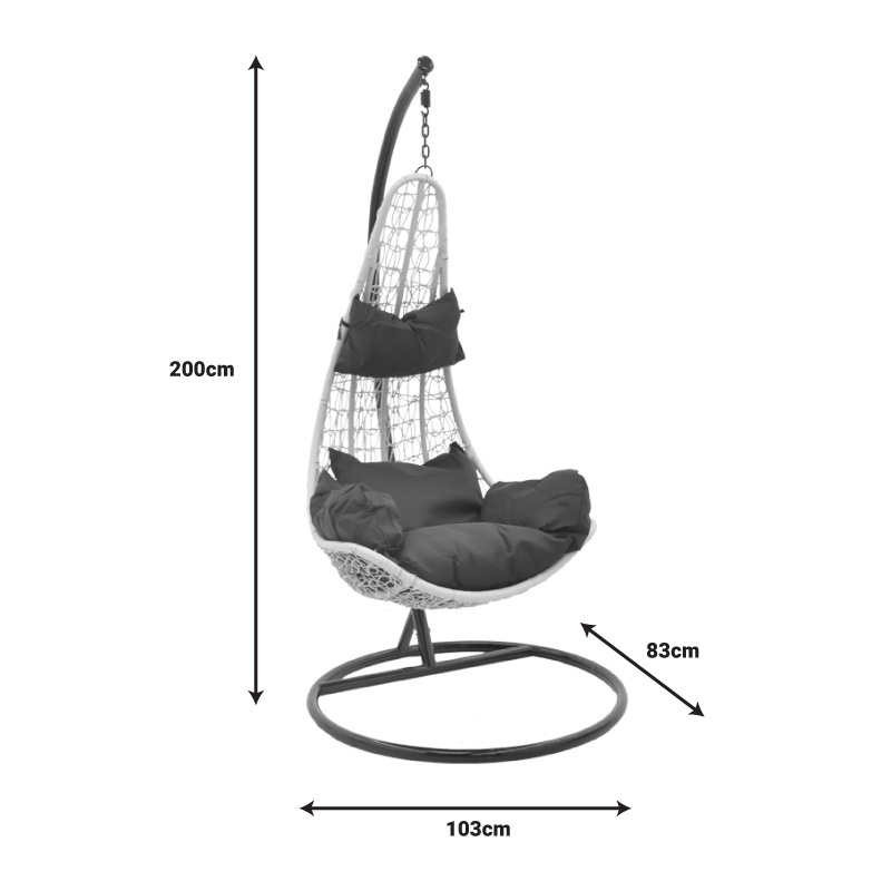 Balansoar cu suport tip scoica Soleil Maro 103x83x200 cm