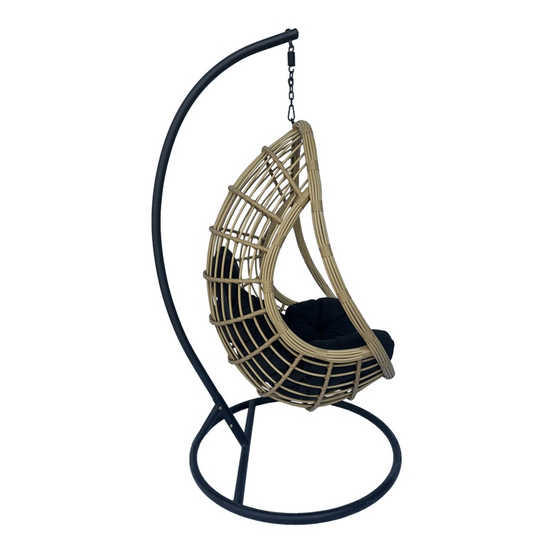 Balansoar Cungo, Pako World, Bej-Negru, 125x105x195 cm - 2 | YEO