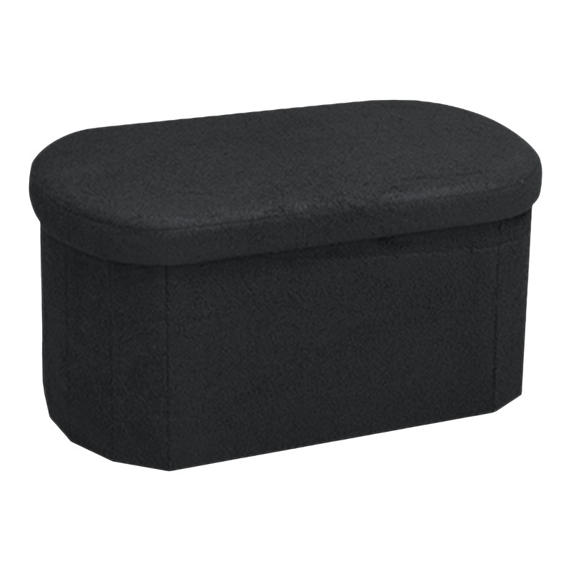 Bancuta hol cufar cu depozitare Ottoman Otto boucle Gri inchis 76x38x38 cm