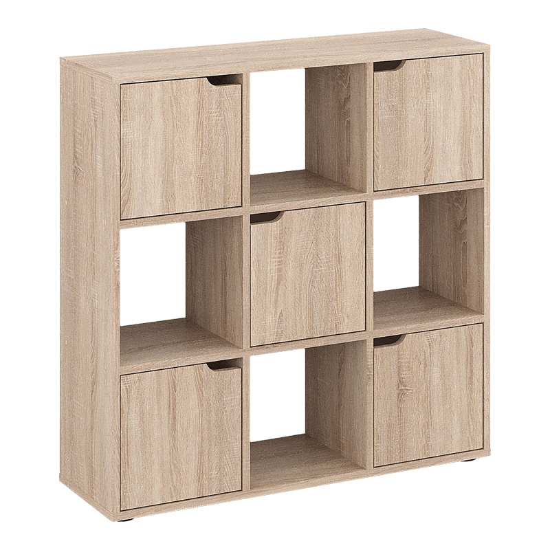 Biblioteca Bookel, Pako World, Sonoma, 88x27x89 cm