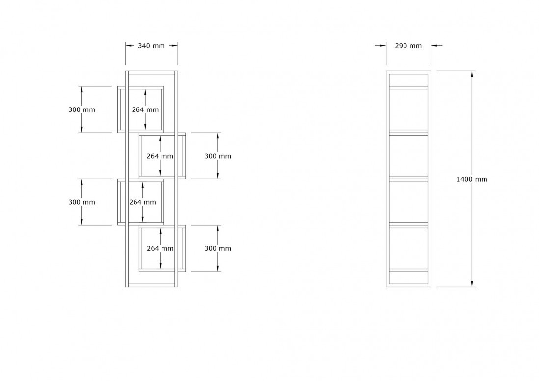 Biblioteca Rabant - Antracit - 3 | YEO