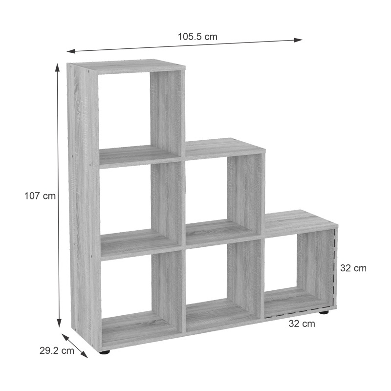 Biblioteca Schody Natural 105.5x29.2x107 cm