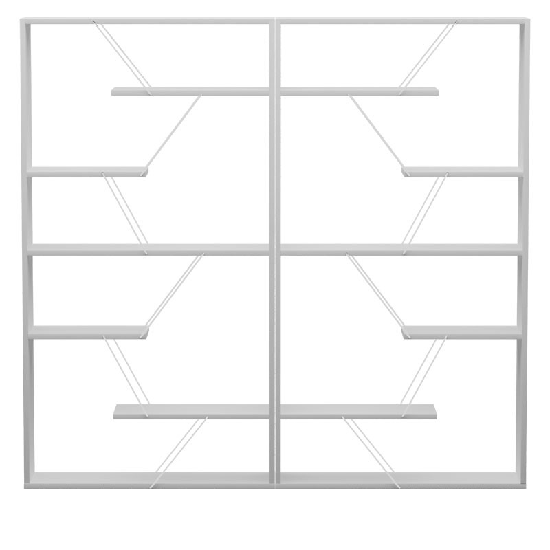 Biblioteca Tars gri - alb 168x24x157cm - 1 | YEO