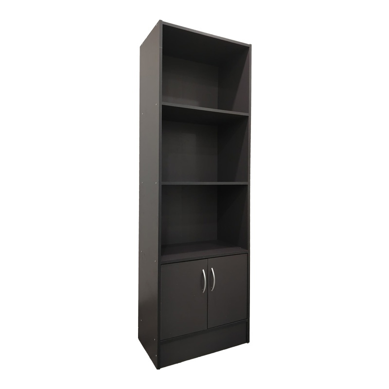 Biblioteca Tekaro I Gri inchis 57x33x180 cm