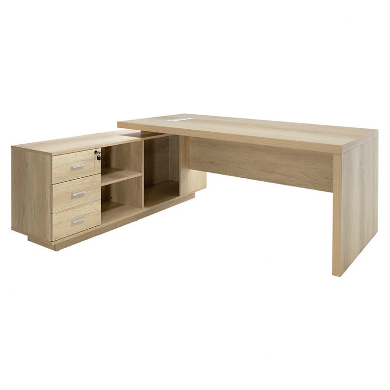 Birou Libon Oak 200x170x75 cm - 1 | YEO