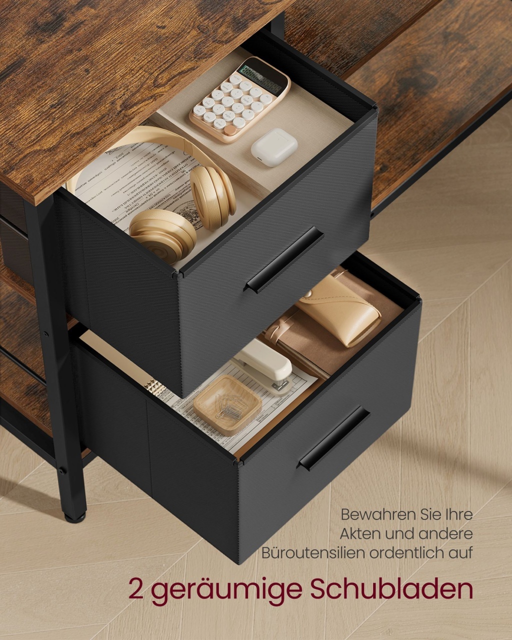 Birou Vasagle Maro 135x105x89 cm - 2 | YEO
