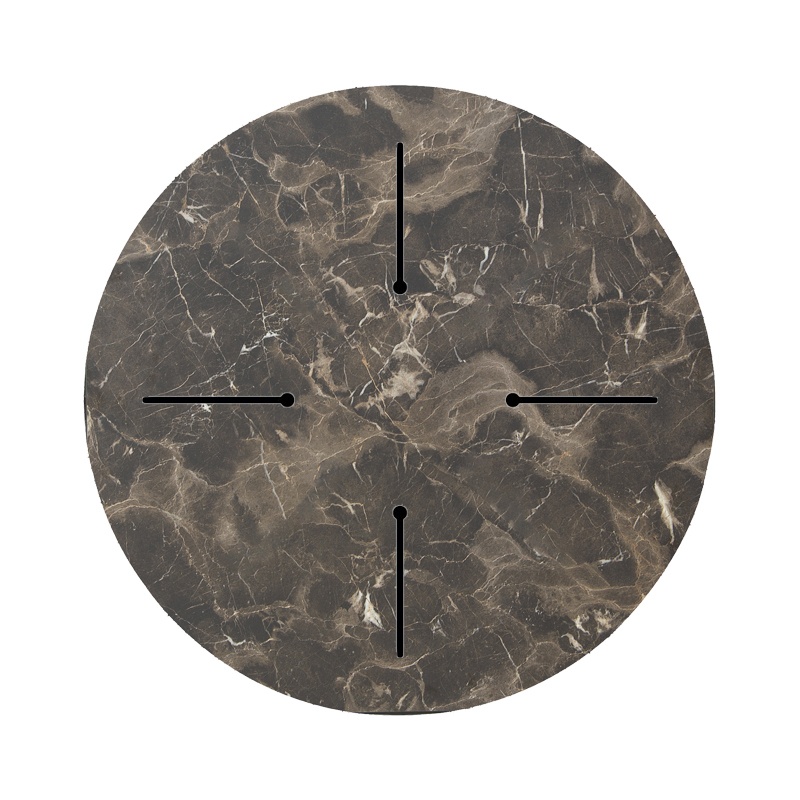 Blat de masa Verhia, Pako World, Gri inchis, Aspect marmura, 12 mm, 60 cm - 1 | YEO