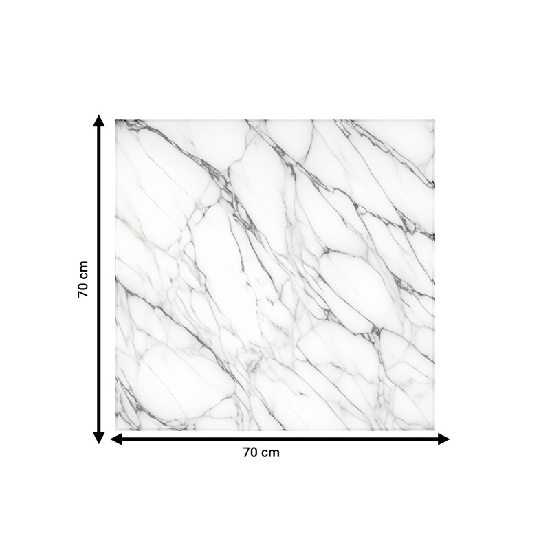 Blat masa Kailo Pako World Alb 70x70x1 cm