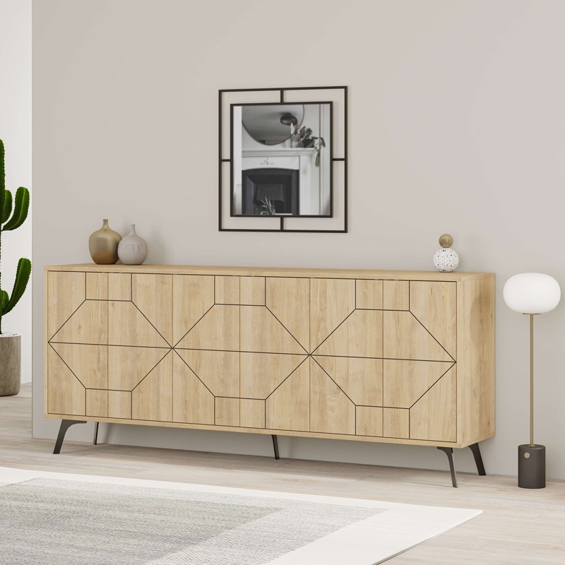 Bufet Bufel, Pako World, Natural, 181x35x77 cm - 1 | YEO