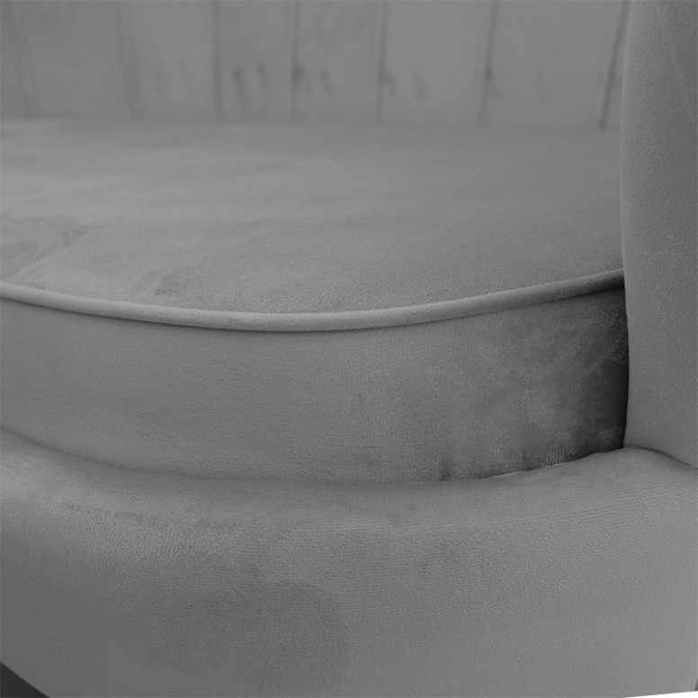 Canapea Daimon 2 Locuri Gri 134x70x77 cm - 3 | YEO