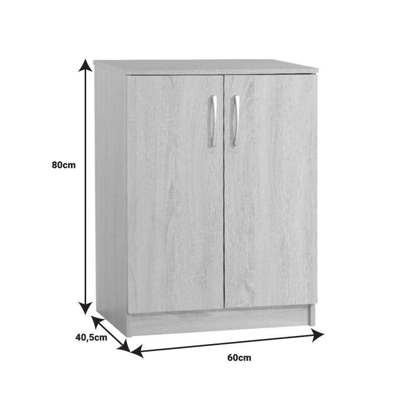 Comoda pentru incaltaminte Shordo wenge melamina 60x40.5x80 cm