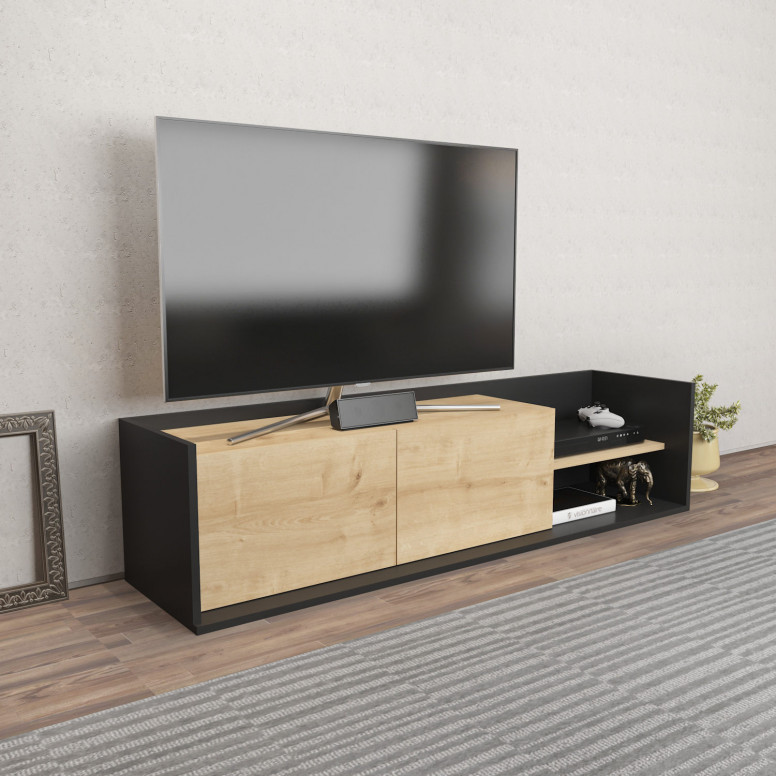 Comoda TV Krog - Antracit, Oak - 1 | YEO