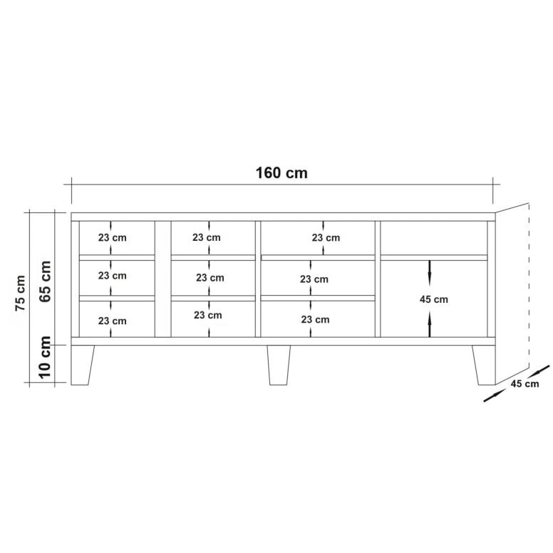 Comoda TV Marina Mila - 200 - 4 | YEO