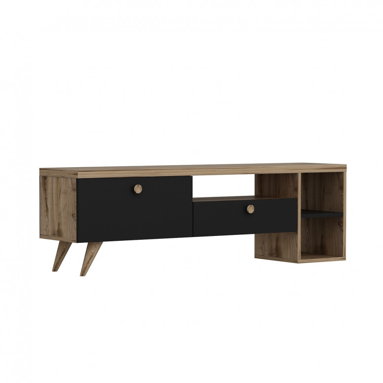 Comoda TV Parion Negru-Oak - 3 | YEO