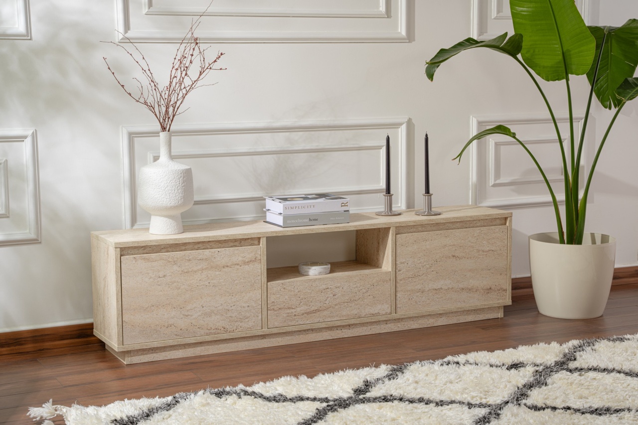 Comoda TV Vanguard Bej - 4 | YEO