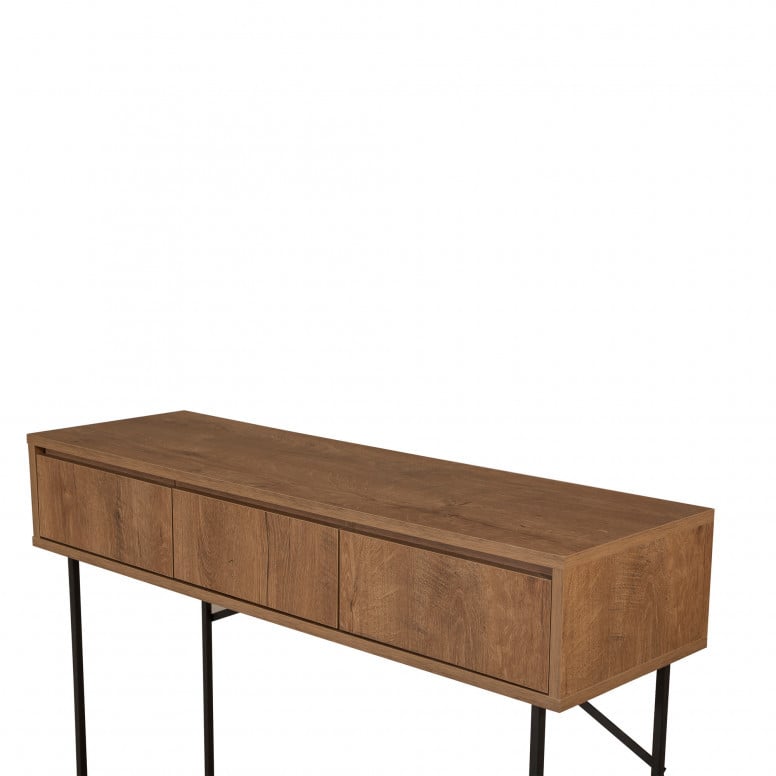 Consola Mia Walnut-Negru - 2 | YEO