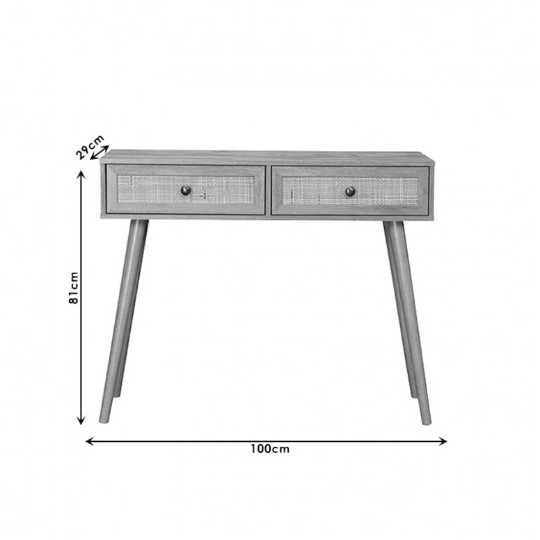 Consola Oslo Sonoma 100x29x81 cm - 2 | YEO