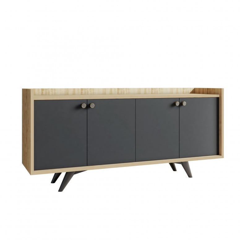 Consola Piran Antracit Oak - 3 | YEO