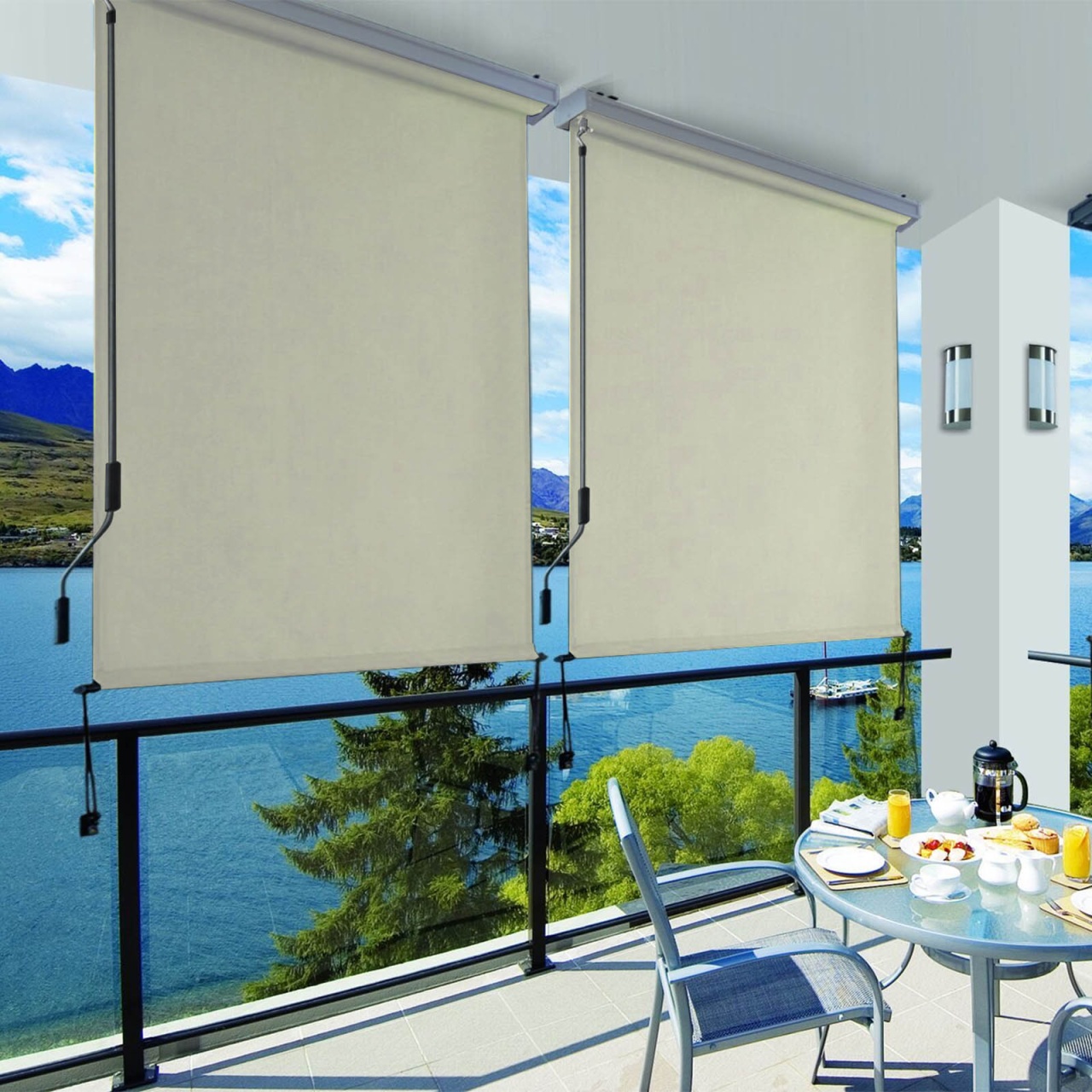 Copertina laterala Songmics Bej 140x250 cm - 2 | YEO