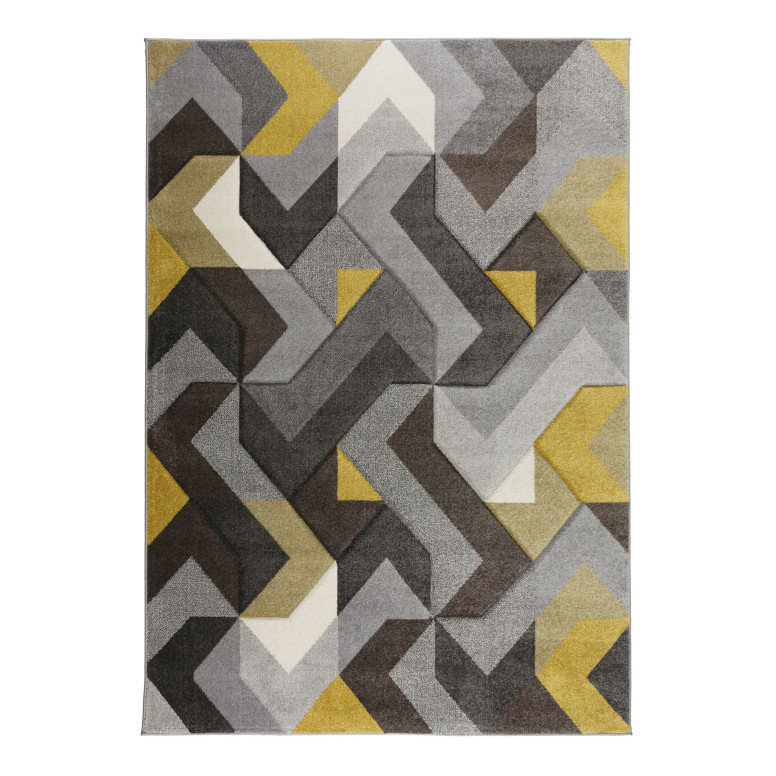 Covor Aurora Gri/Galben Ochre 160X230 cm, Flair Rugs - 1 | YEO