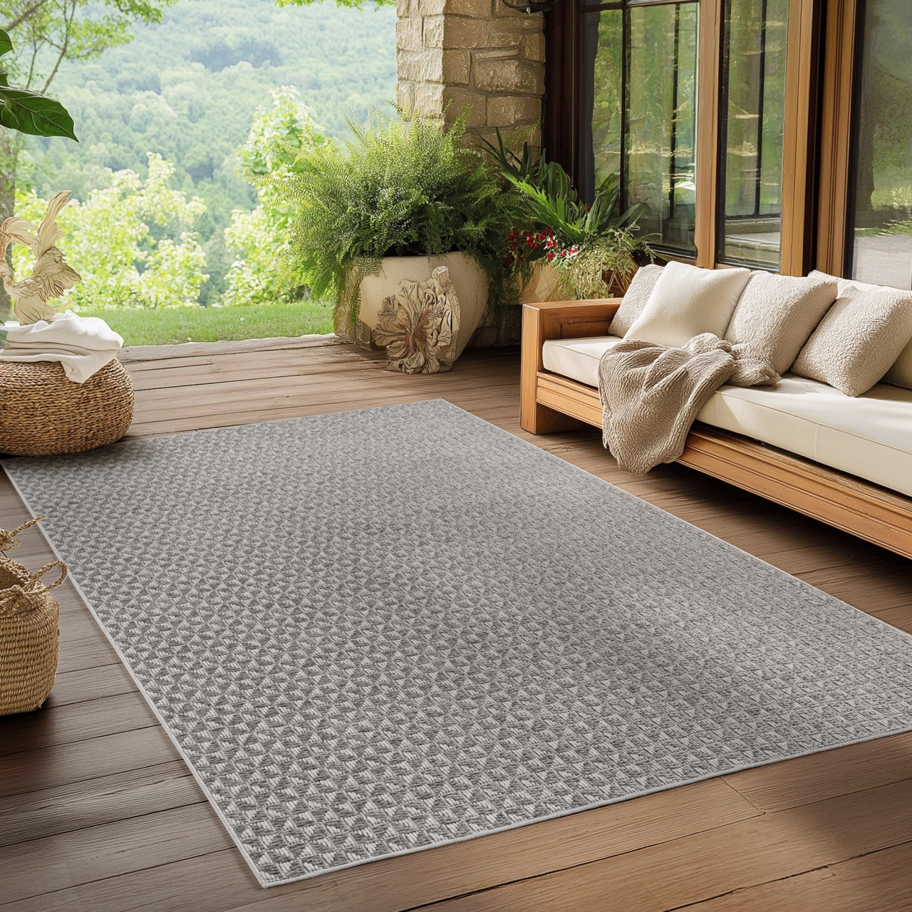 Covor Ibiza V3 Gri 240x340 cm - 1 | YEO