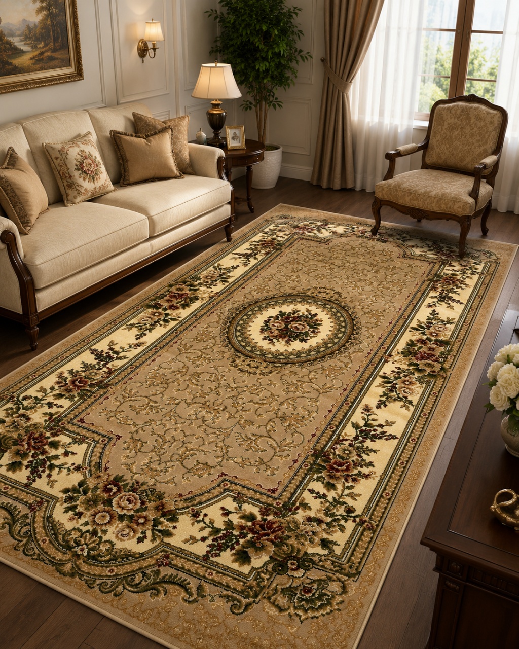 Covor, Lotos, Bej, 150x230 cm, Delta Lotos 571 110