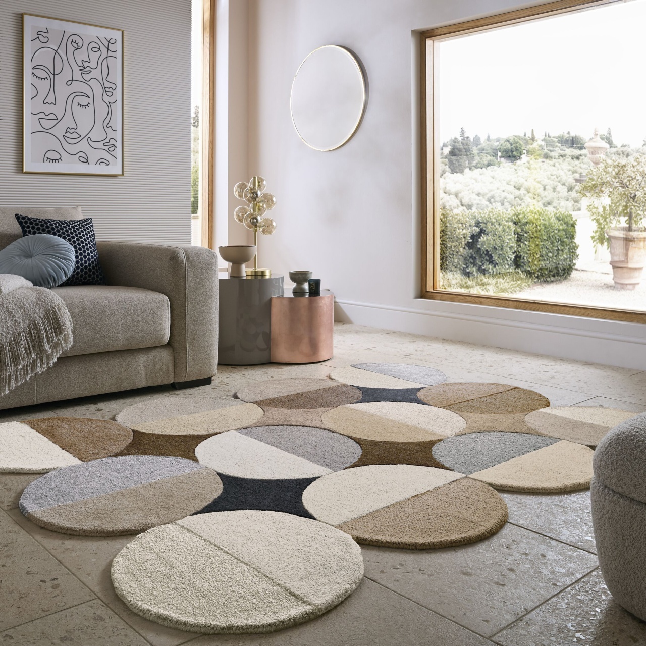 Covor Mia Ellipse Natural 160x230 cm Flair Rugs
