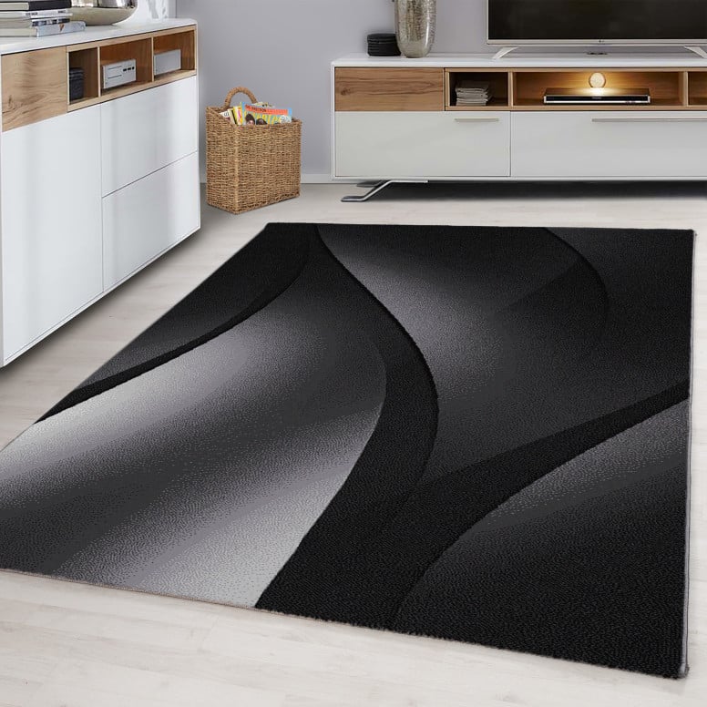 Covor Plus Negru V6 140 x 200 cm - 1 | YEO