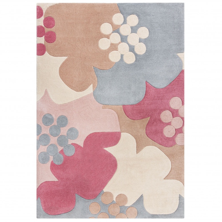 Covor Retro Floral Raspberry 120x170 cm, Flair Rugs - 1 | YEO
