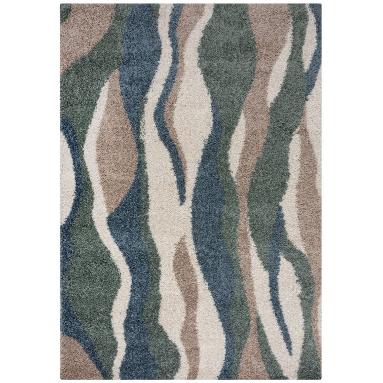 Covor Stream Albastru/Verde 80X150 cm, Flair Rugs - 1 | YEO