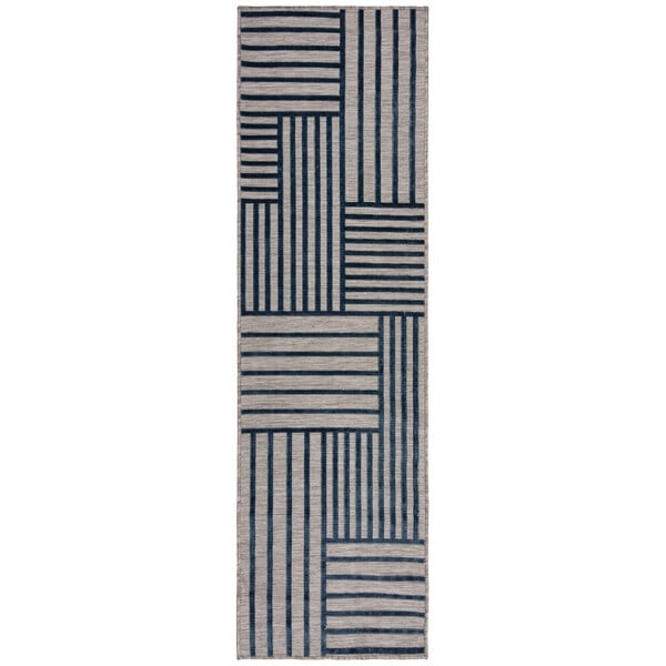 Covor traversa Piatto Vigo Blocks Albastru 66X230 cm, Flair Rugs - 1 | YEO