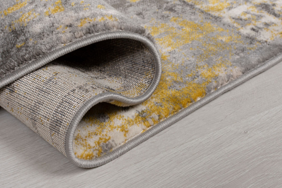 Covor traversă Wonderlust Gri/Galben Ochre 80X300 cm, Flair Rugs - 2 | YEO