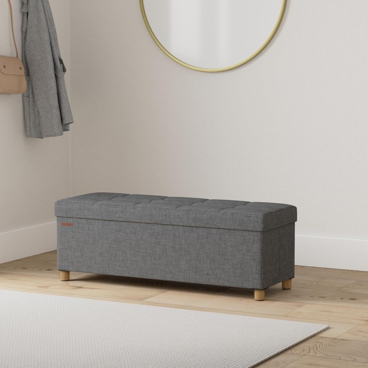 Cufar depozitare Gri Songmics 38 x 110 x 40 cm