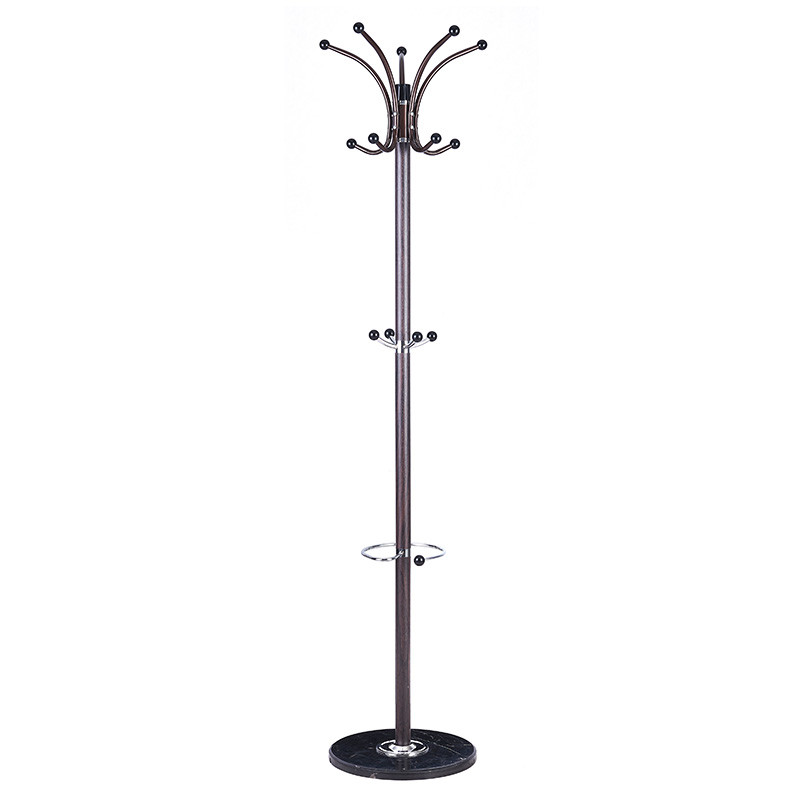 Cuier haine tip pom Nicolo metal, culoarea nuc D37x175cm