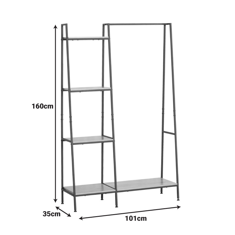 Cuier Herevy Natural 101x35x160 cm