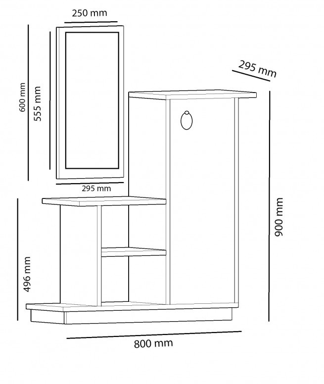 Cuier Hol Asia Oak-Antracit - 4 | YEO