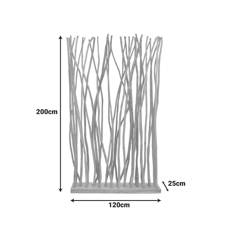 Decoratiune de podea Barbin Natural 120x25x200 cm