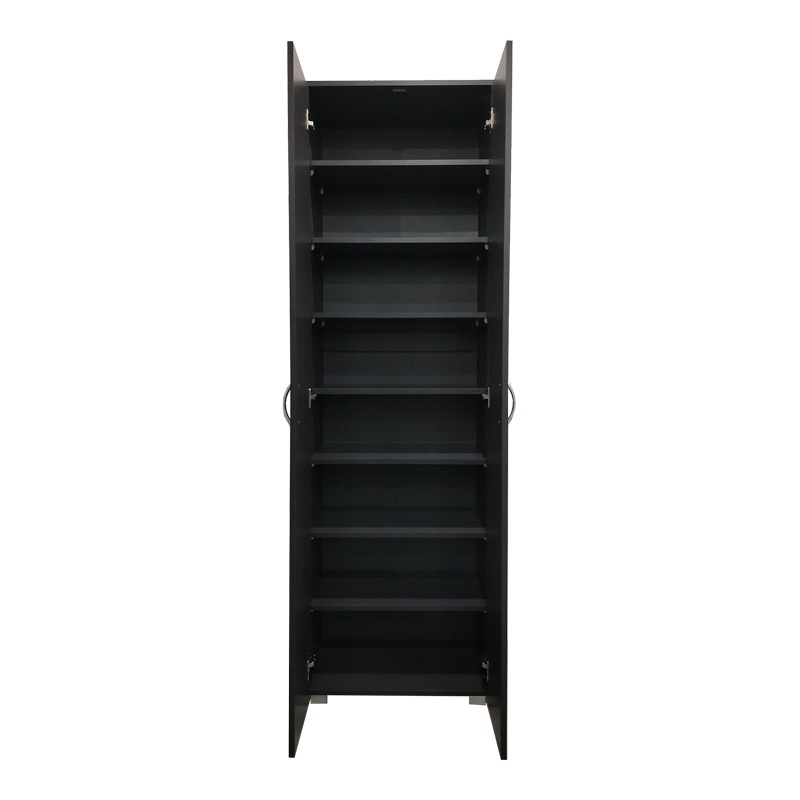 Dulap cu 2 usi Racka Gri inchis 58x34x186 cm - 1 | YEO