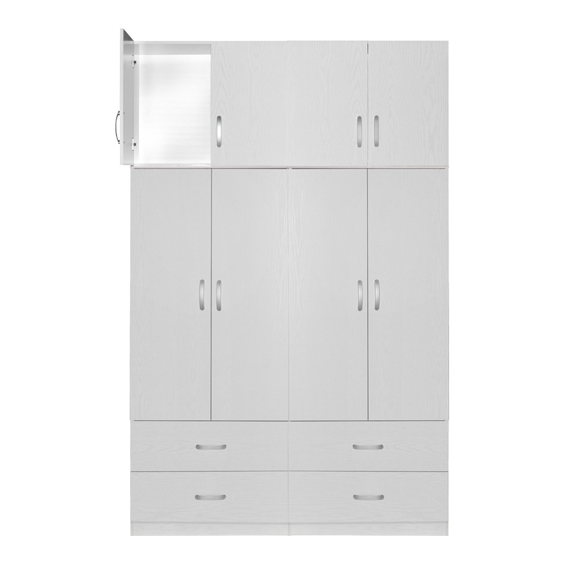 Dulap cu 4 sertare Zelia A, Pako World, Alb, 158x42x240 cm - 2 | YEO